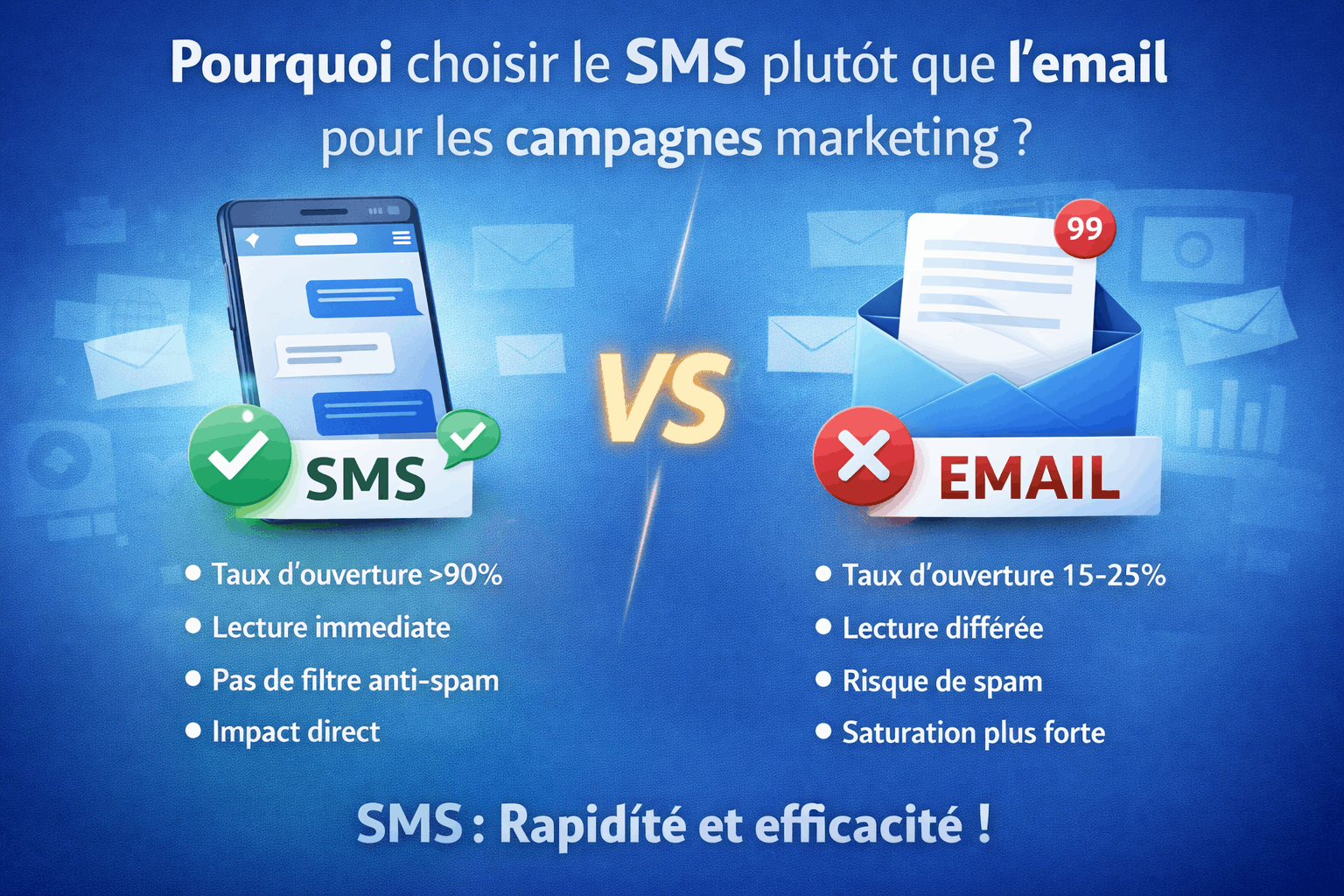 Pourquoi choisir le SMS plutôt que l’email pour les campagnes marketing ?
